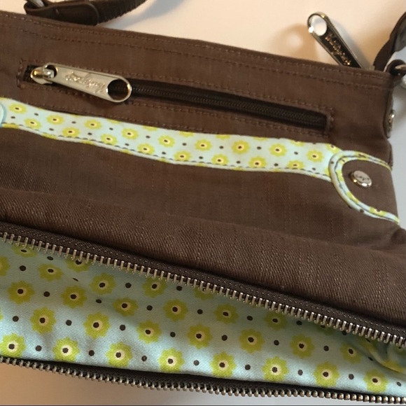 Thirty-one Brown Lime and Turquoise Shoulder Bag with Pockets NWOT - Picture 6 of 6